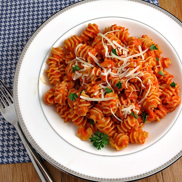 roasted red pepper pasta #weekdaysupper
