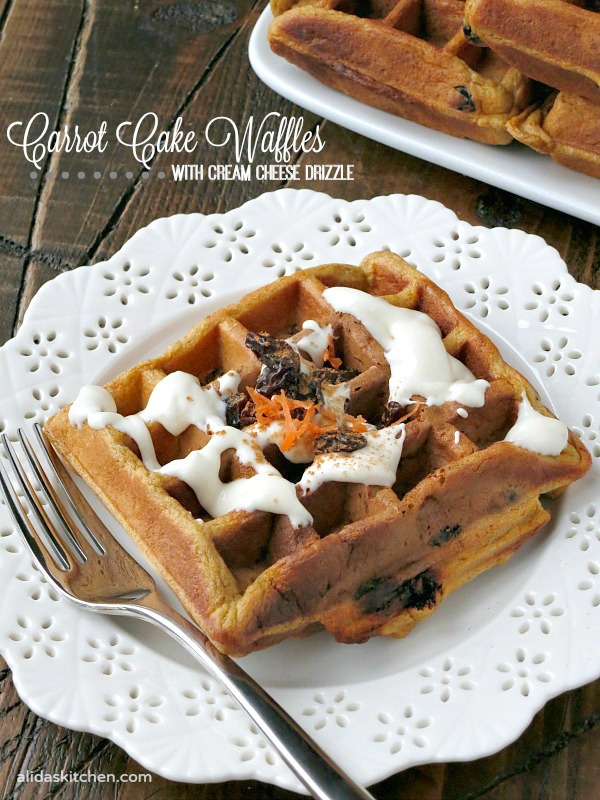 carrot cake waffles #sundaysupper